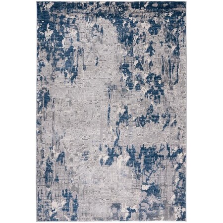 Safavieh 9 x 12 ft. Meadow 178G Power Loomed Rectangle Area Rug Grey & Blue MDW178G-9